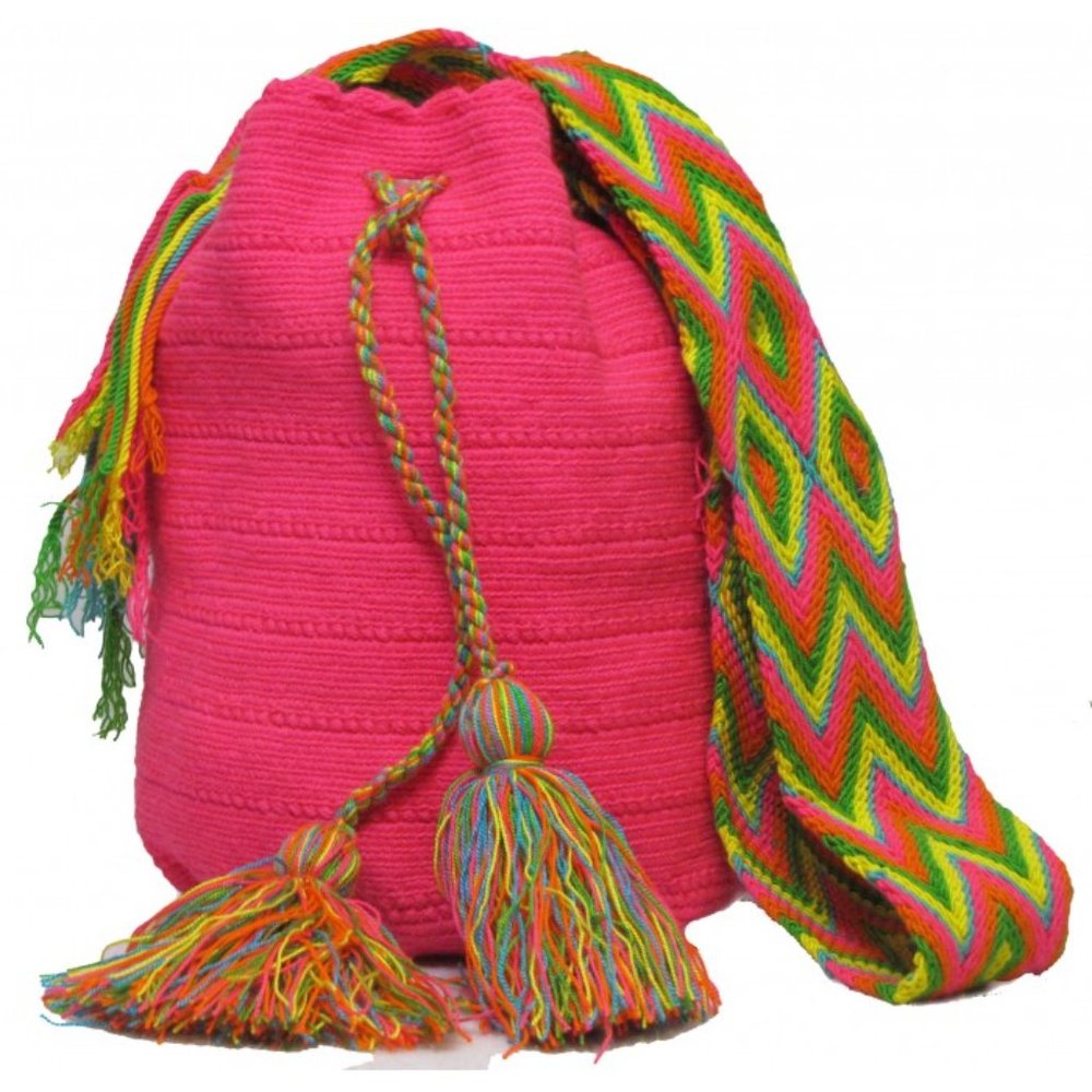 Authentic Handmade Peruvian Bucket Bag; Wayuu